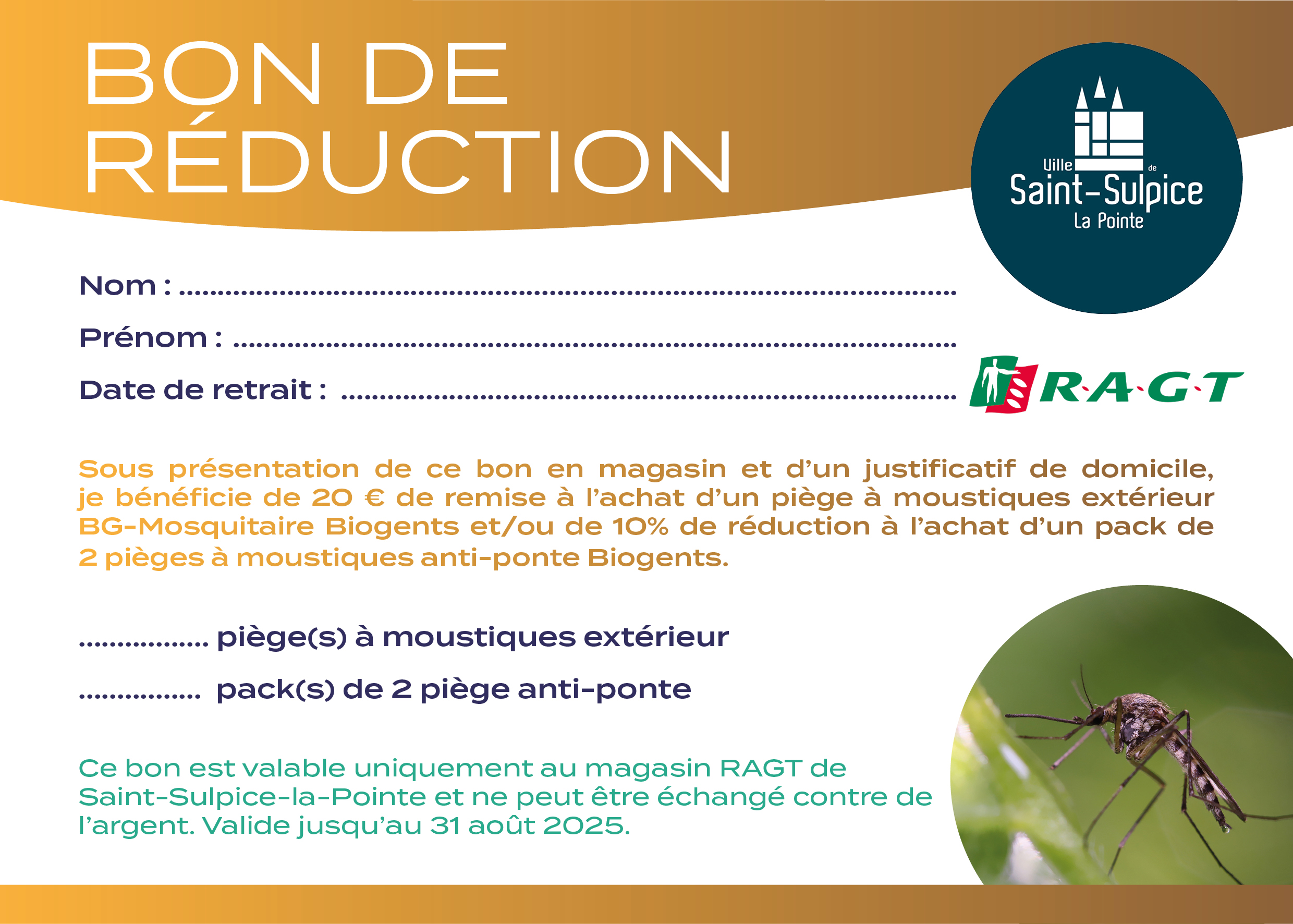 BON DE RÉDUCTION