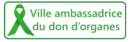 Panneau ville ambassadrice du don d'organes