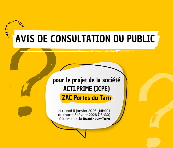 AVIS DE CONSULTATION