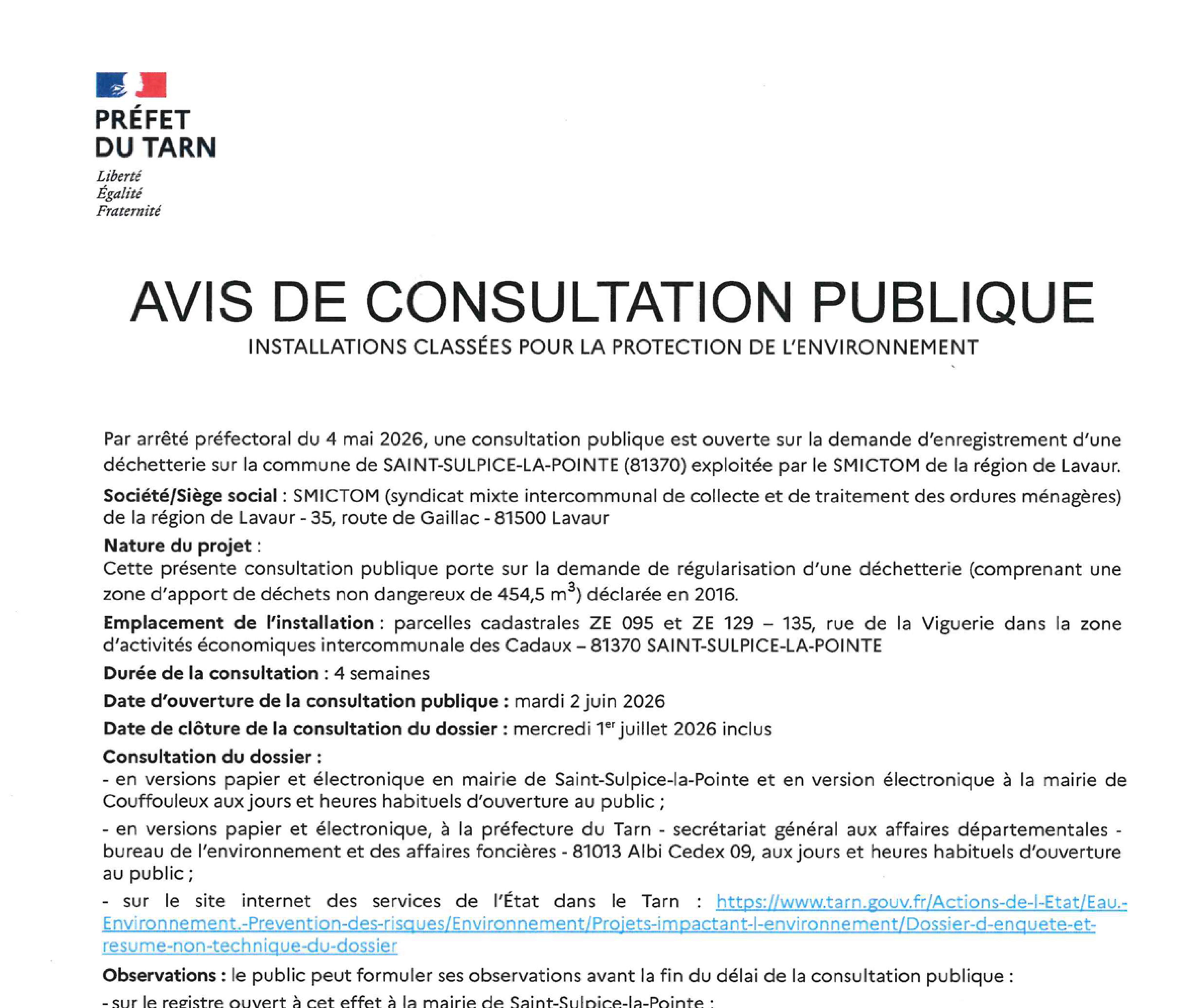 consultation publique