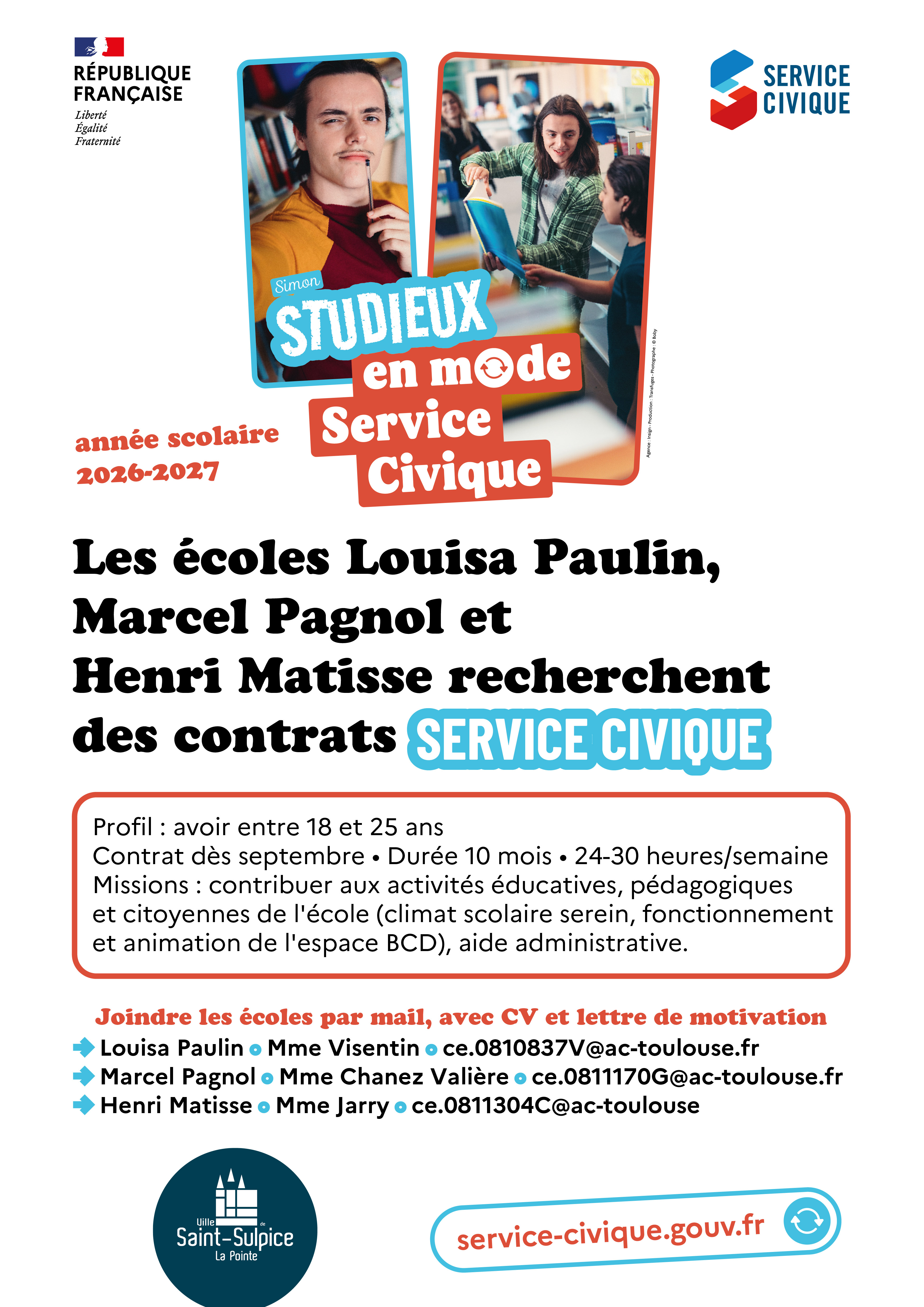 service civique 2026