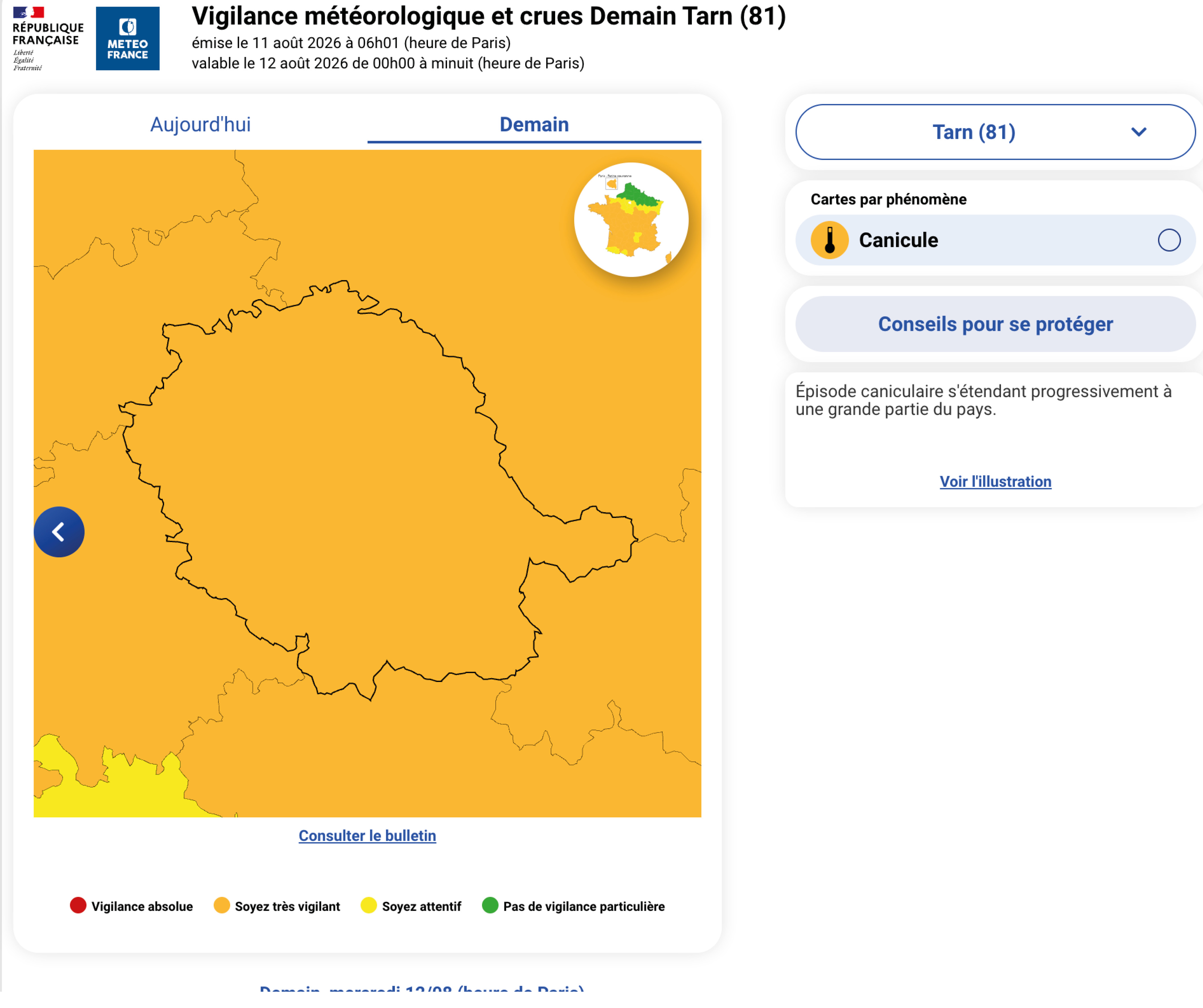 canicule actu