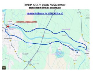 Déviation RD631